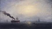 James Hamilton Foggy Morning on the Thames painting
